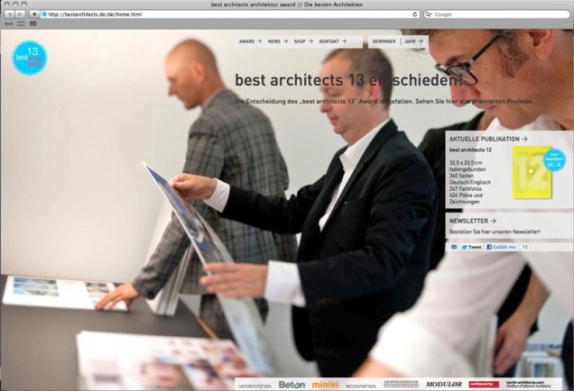 "best architects 13" Award  vergeben
